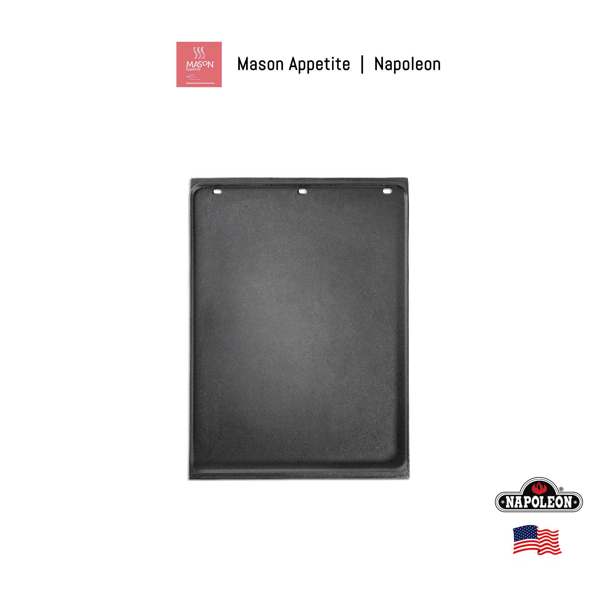56425 Napoleon Cast Iron Reversible Griddle For Rogul 425 ถาดย่างเรียบ/เซาะร่อง เหล็กหล่อ นโปเลียน