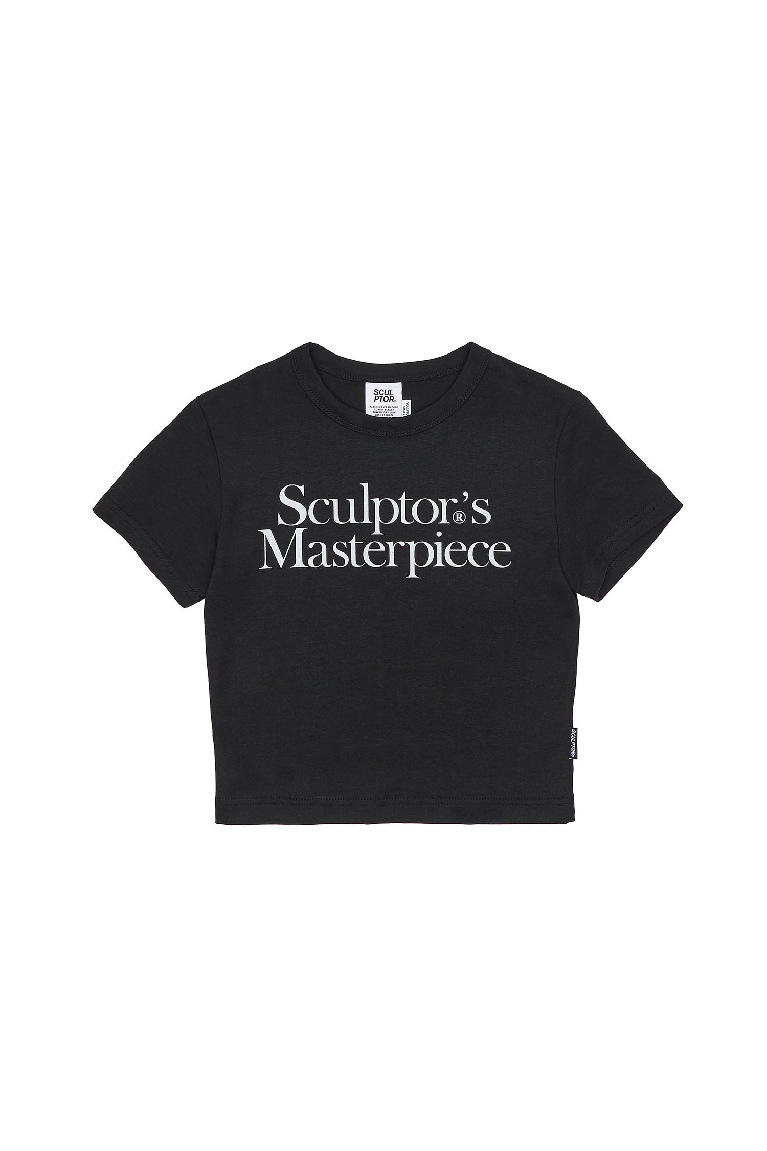 (พร้อมส่ง) Masterpiece Crop Tee Black Size S /SCULPTOR 