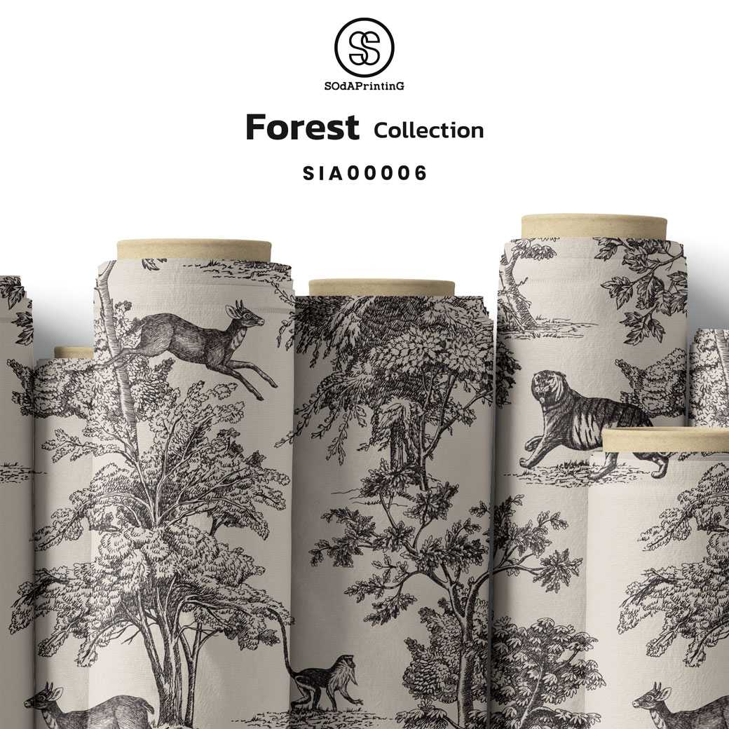 ผ้าพิมพ์ลาย Forest Collection รหัส SIA00006 #ผ้าพิมพ์ #SOdAPrintinG