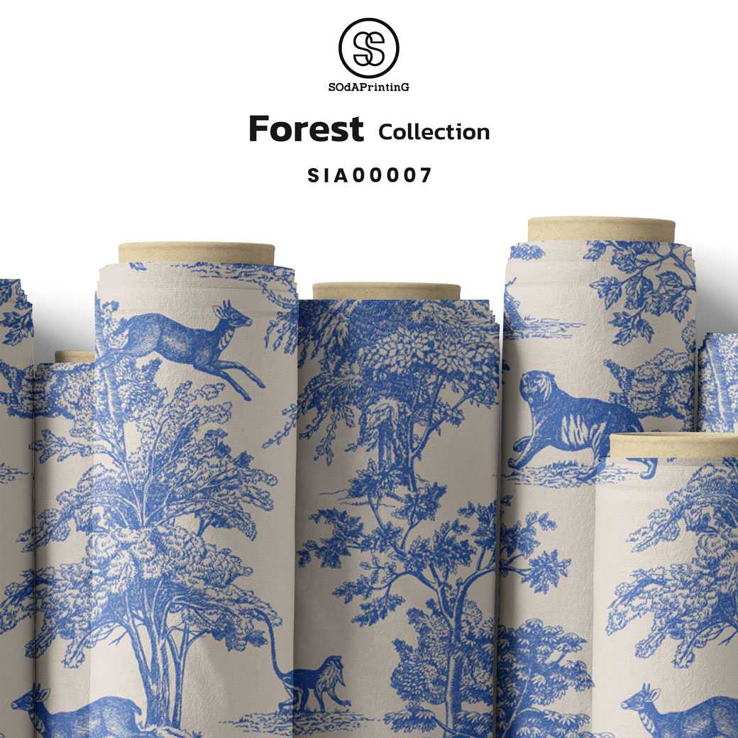 ผ้าพิมพ์ลาย Forest Collection รหัส SIA00007 #ผ้าพิมพ์ #SOdAPrintinG