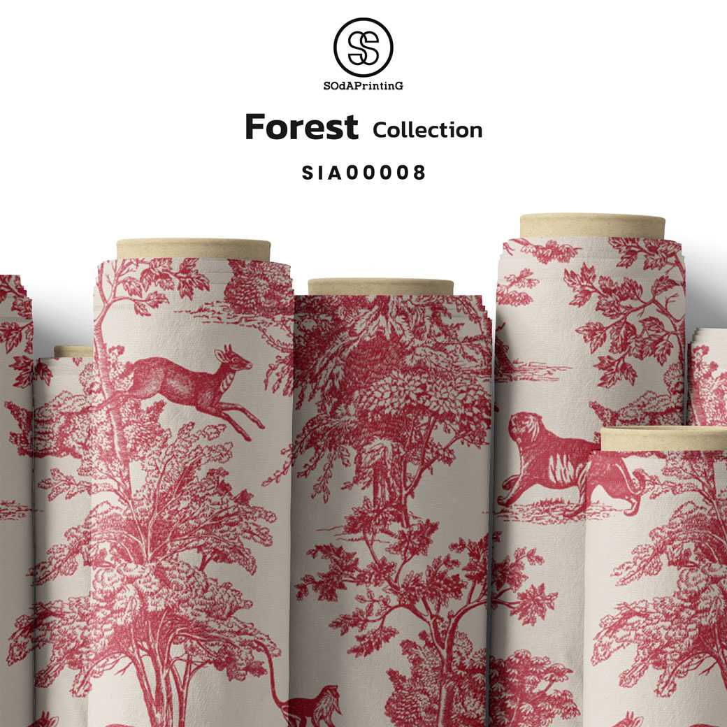 ผ้าพิมพ์ลาย Forest Collection รหัส SIA00008 #ผ้าพิมพ์ #SOdAPrintinG