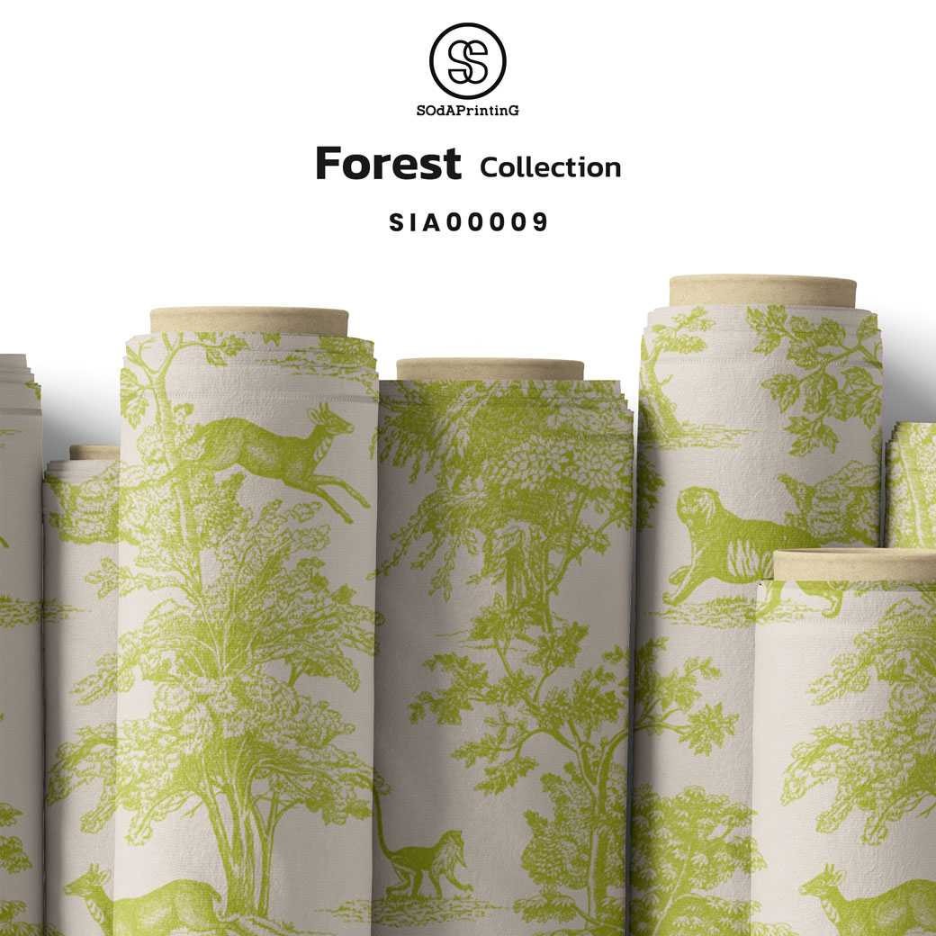 ผ้าพิมพ์ลาย Forest Collection รหัส SIA00009 #ผ้าพิมพ์ #SOdAPrintinG