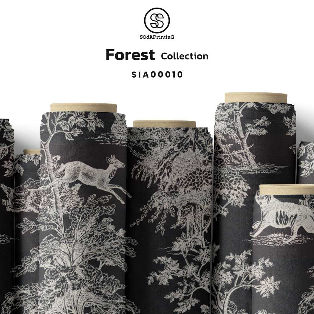 ผ้าพิมพ์ลาย Forest Collection รหัส SIA00010 #ผ้าพิมพ์ #SOdAPrintinG