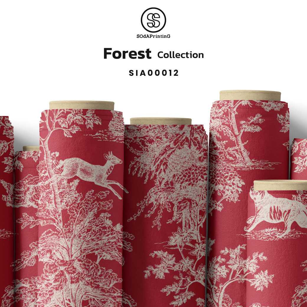 ผ้าพิมพ์ลาย Forest Collection รหัส SIA00012 #ผ้าพิมพ์ #SOdAPrintinG