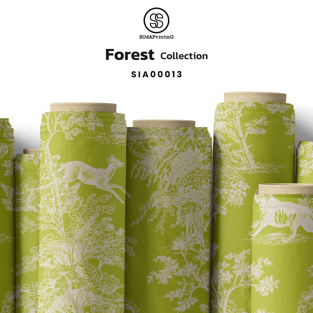 ผ้าพิมพ์ลาย Forest Collection รหัส SIA00013 #ผ้าพิมพ์ #SOdAPrintinG