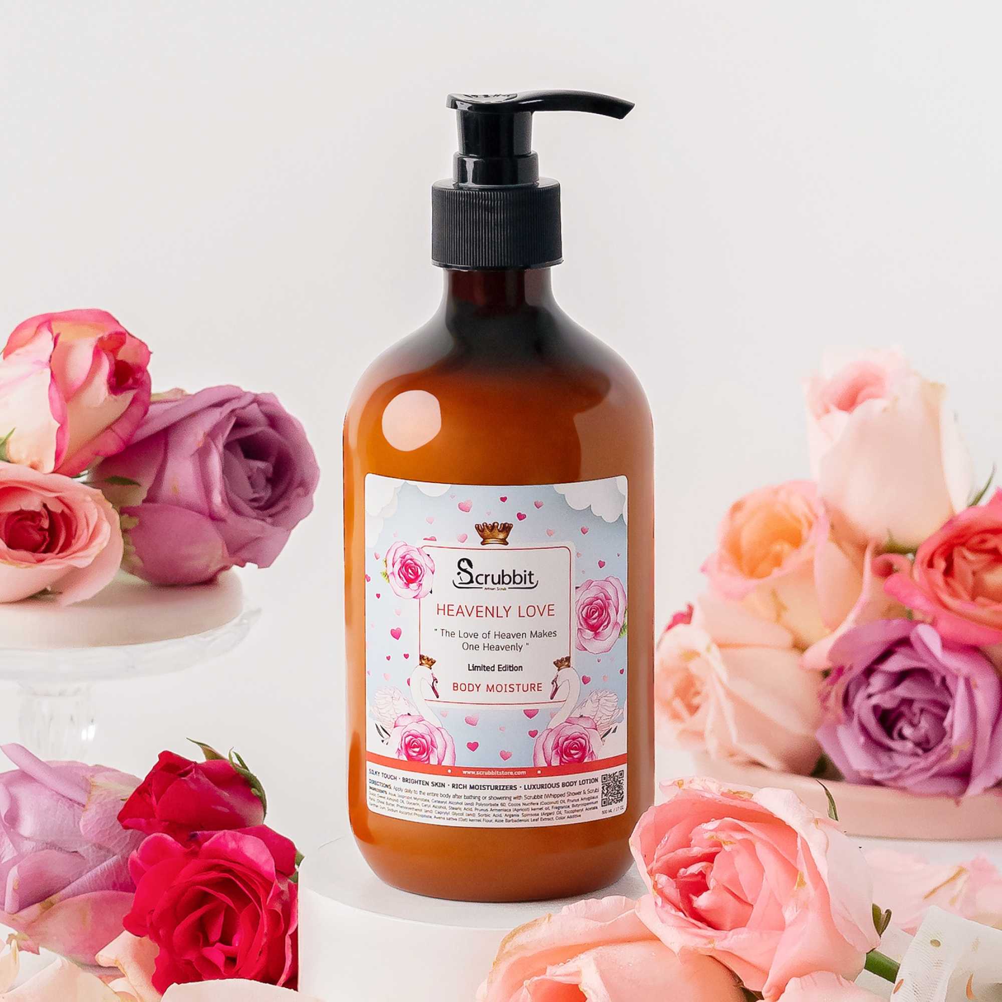 บอดี้ มอยซ์เจอร์  โลชั่นบำรุงผิว Body Moisture : Heavenly Love กลิ่นกุหลาบอังกฤษ Limited Edition