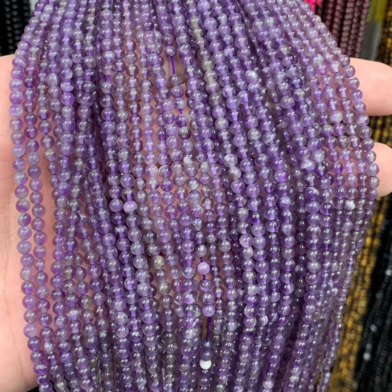 ลาเวนเดอร์ (Lavender) 3 mm ทรงกลม เส้นยาว