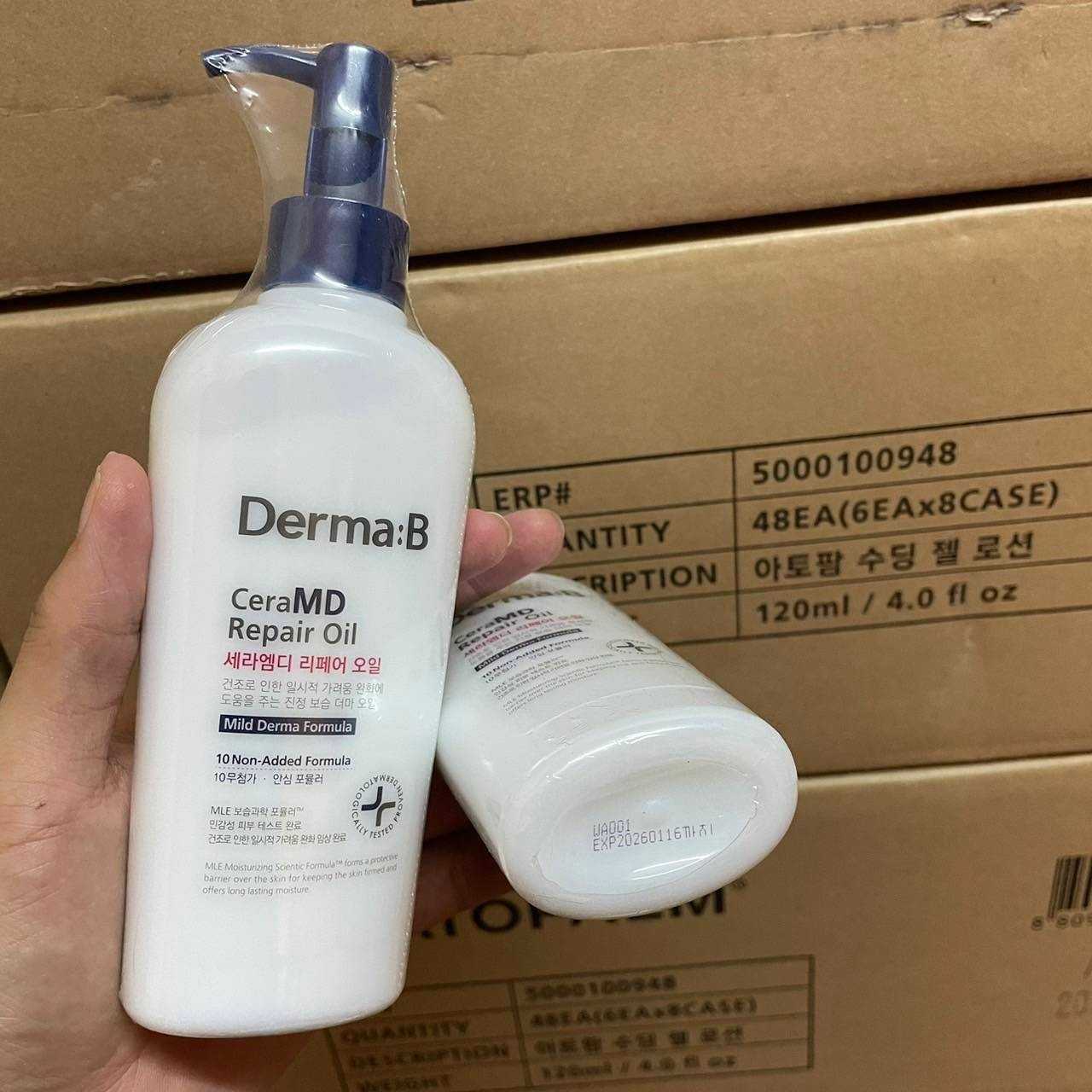 โลชั่นบำรุงผิว Derma:B CeraMD Repair Oil 200ml