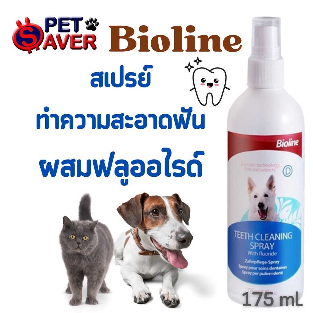 สเปรย์ทำความสะอาดปากและฟัน  ผสมFluoride 175mlลดกลิ่นปาก น้ำเงิน
