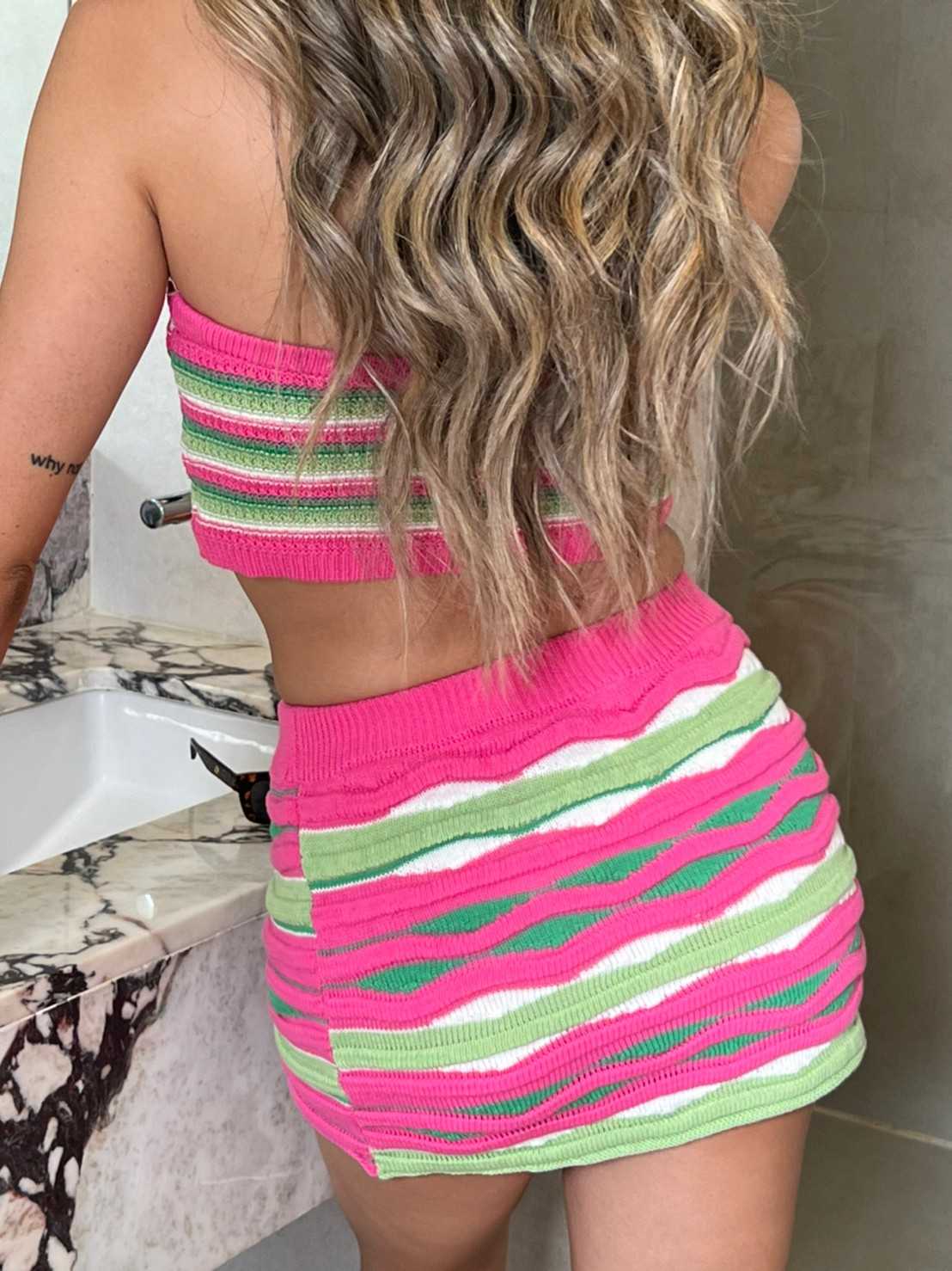 MOLLY KNIT SET - WATERMELON