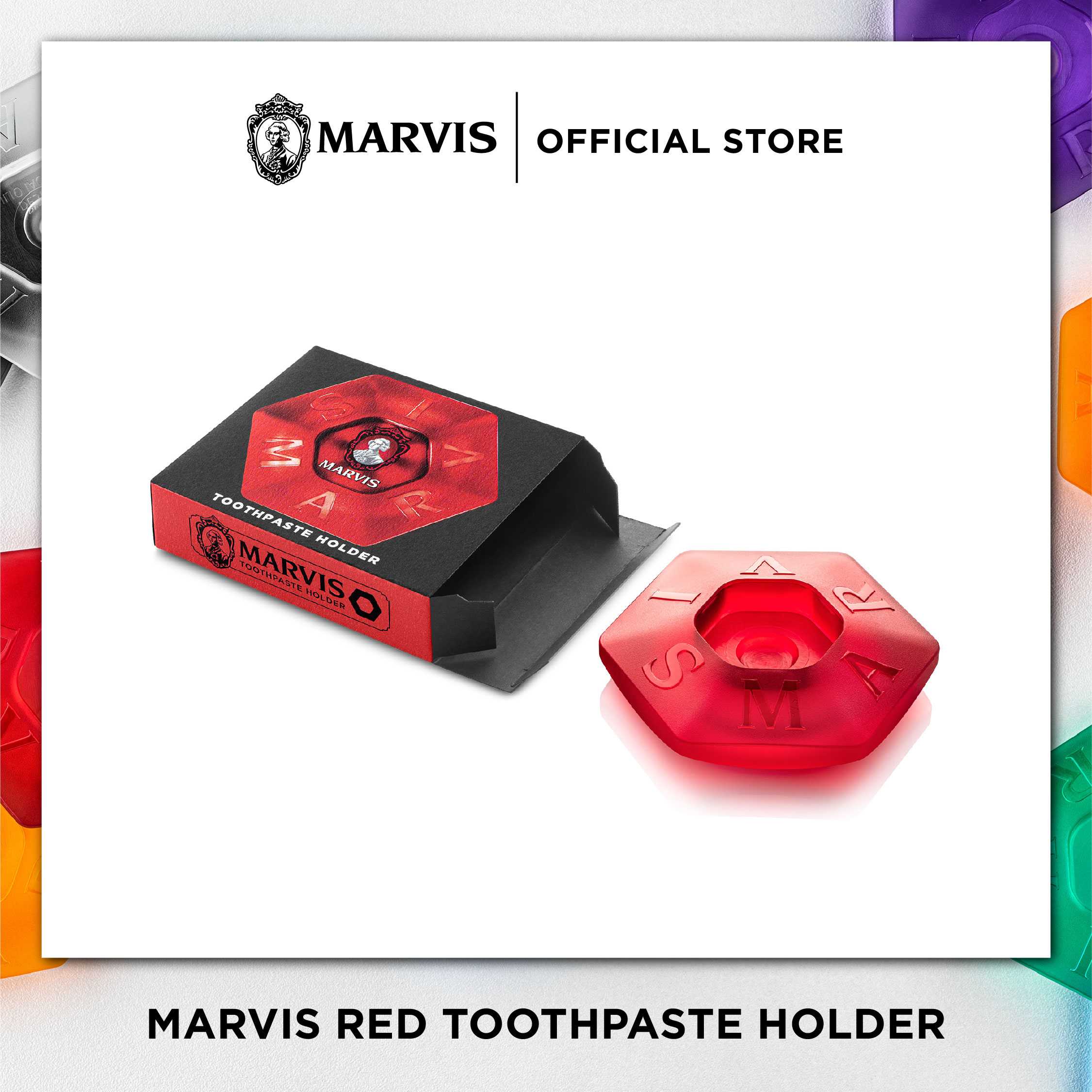 MARVIS RED TOOTHPASTE HOLDER / แท่นวางยาสีฟันมาร์วิส (สีแดง)