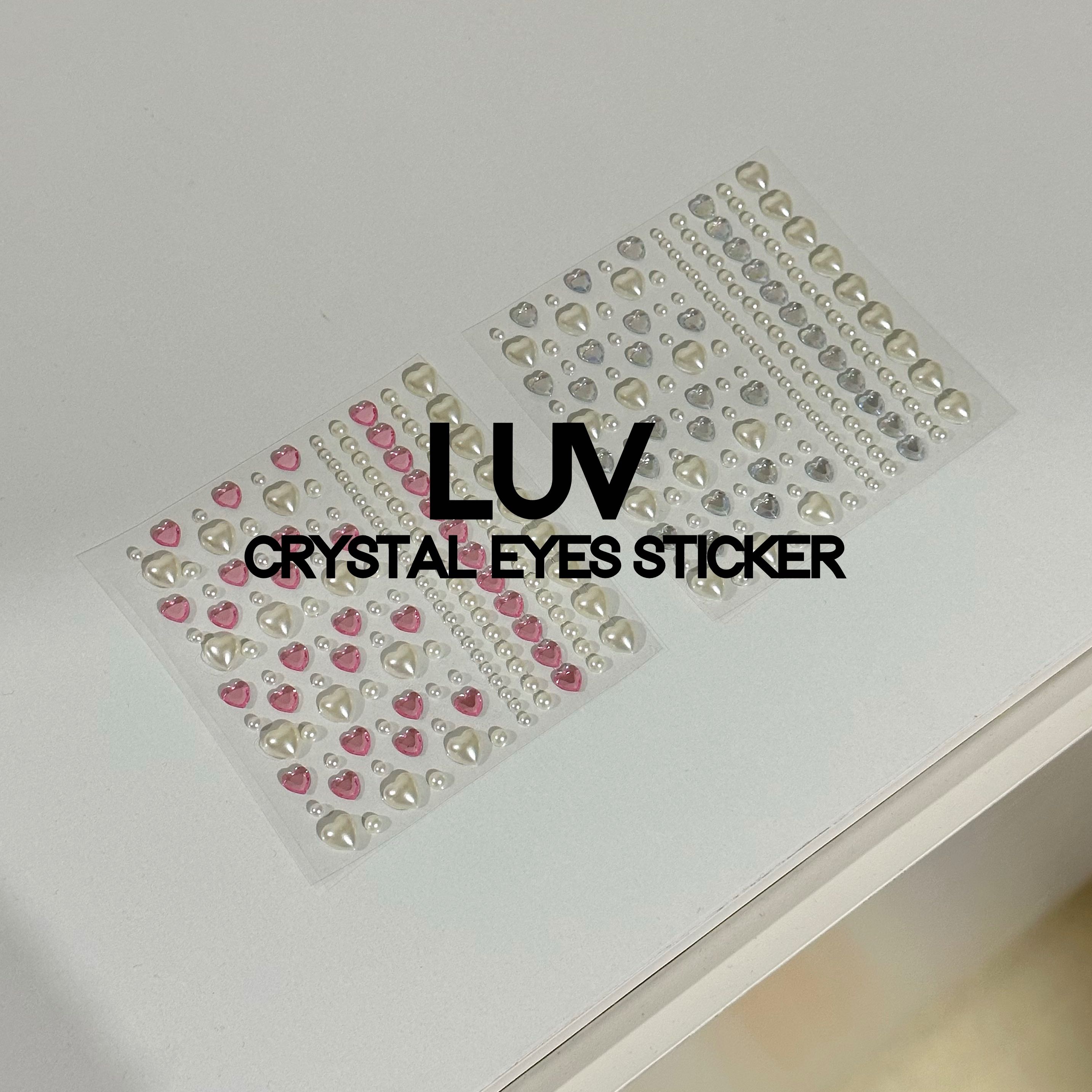LUV crystal eyes sticker