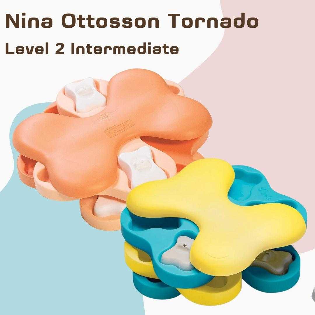 ของเล่นสุนัข ฝึกสมอง Level 2 OW Hound Nina Ottosson Puppy Tornado Interactive Treat Puzzle Dog Toy