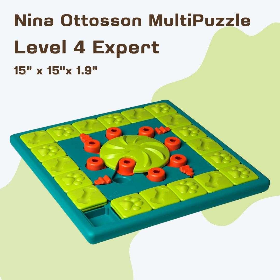 Level 4 Outward Hound Nina Ottosson MultiPuzzle Interactive Dog Treat Puzzle Toy