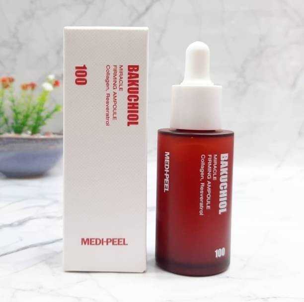 เซรั่มออแกนิค บำรุงผิวหน้า MEDIPEEL BAKUCHIOL MIRACLE FIRMING AMPOULE 30ml.