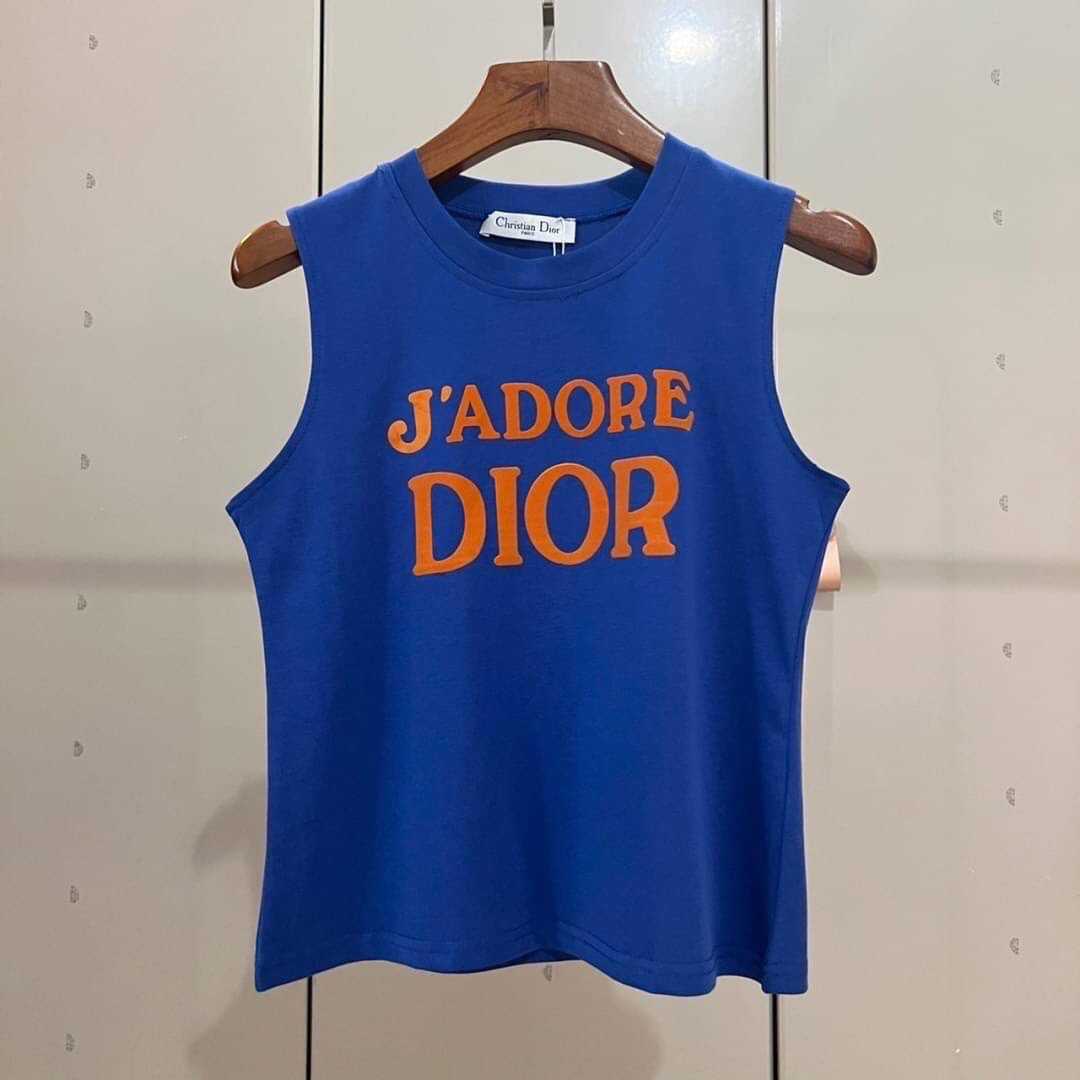 CHRISTIAN DIOIR J'ADORE VEST เสื้อกล้ามแขนกุด คอกลม แบรนด์คริสเตียนดิออร์
