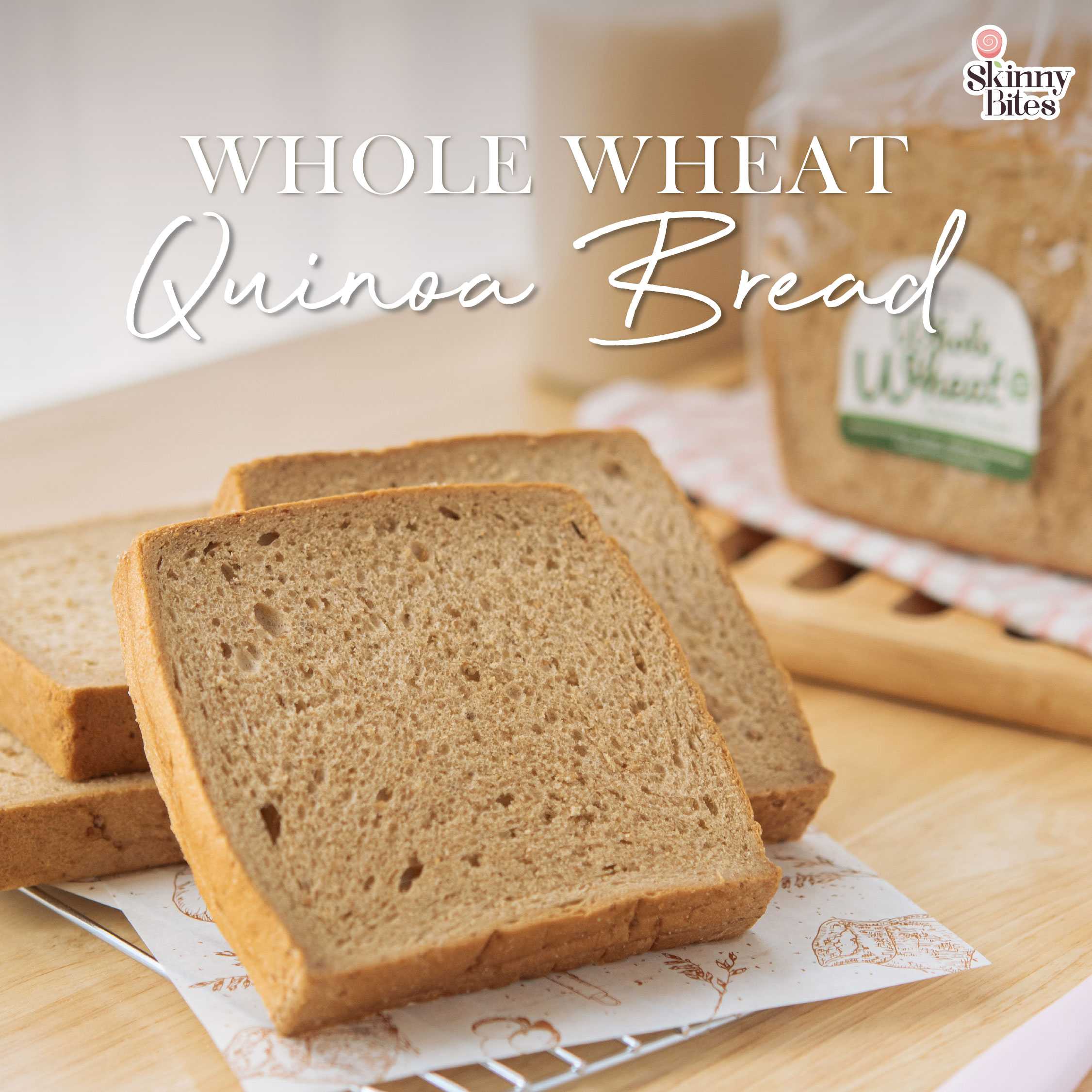 Whole Wheat Quinoa Bread โฮลวีตควินัวเบรด