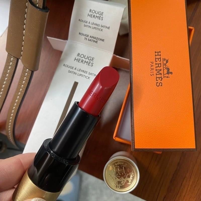 Hermes Rouge Lipstick 3.5 g สี 75 Rouge Amazon