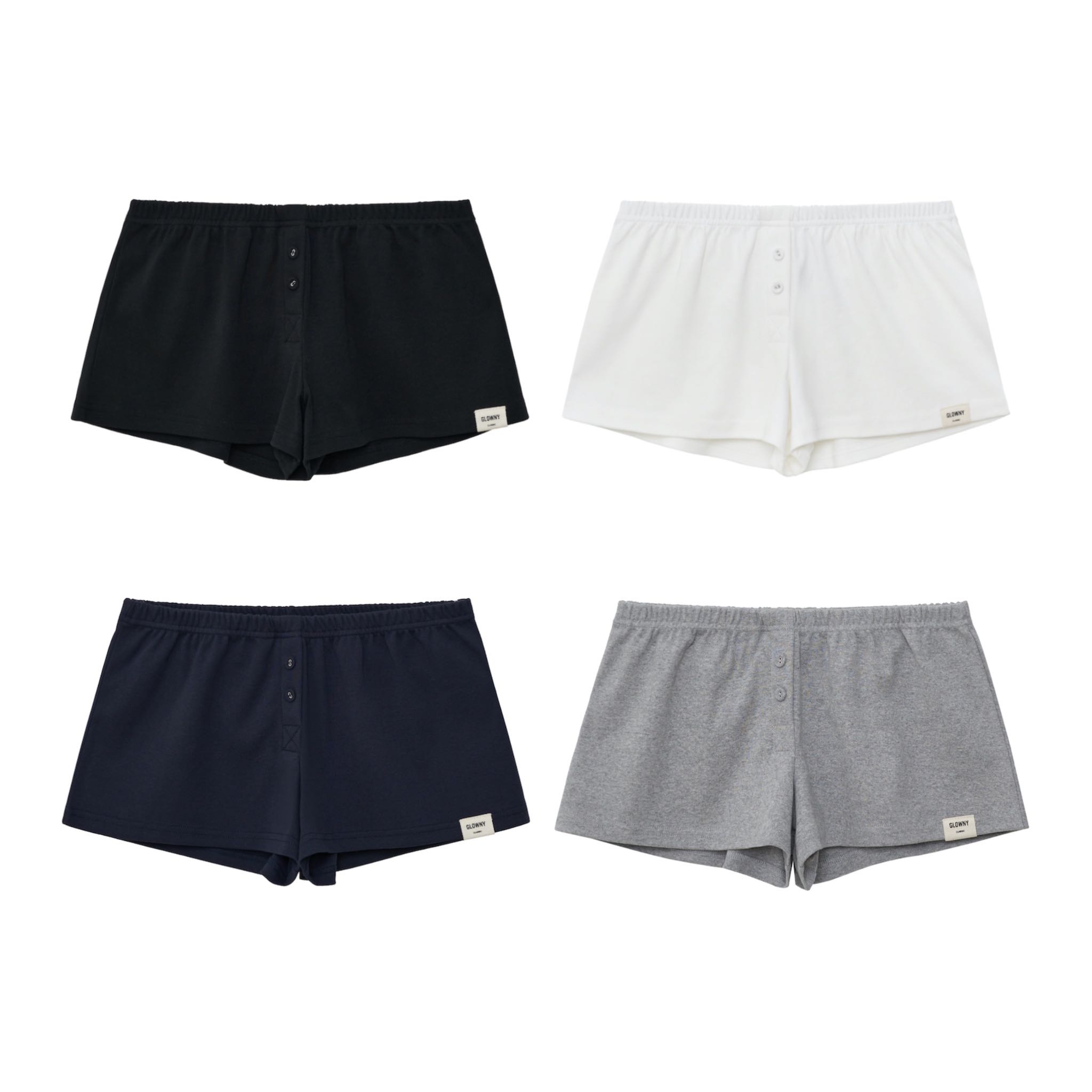 (PRE,รวมส่ง) BUTTON FLY MINI SHORTS /GLOWNY