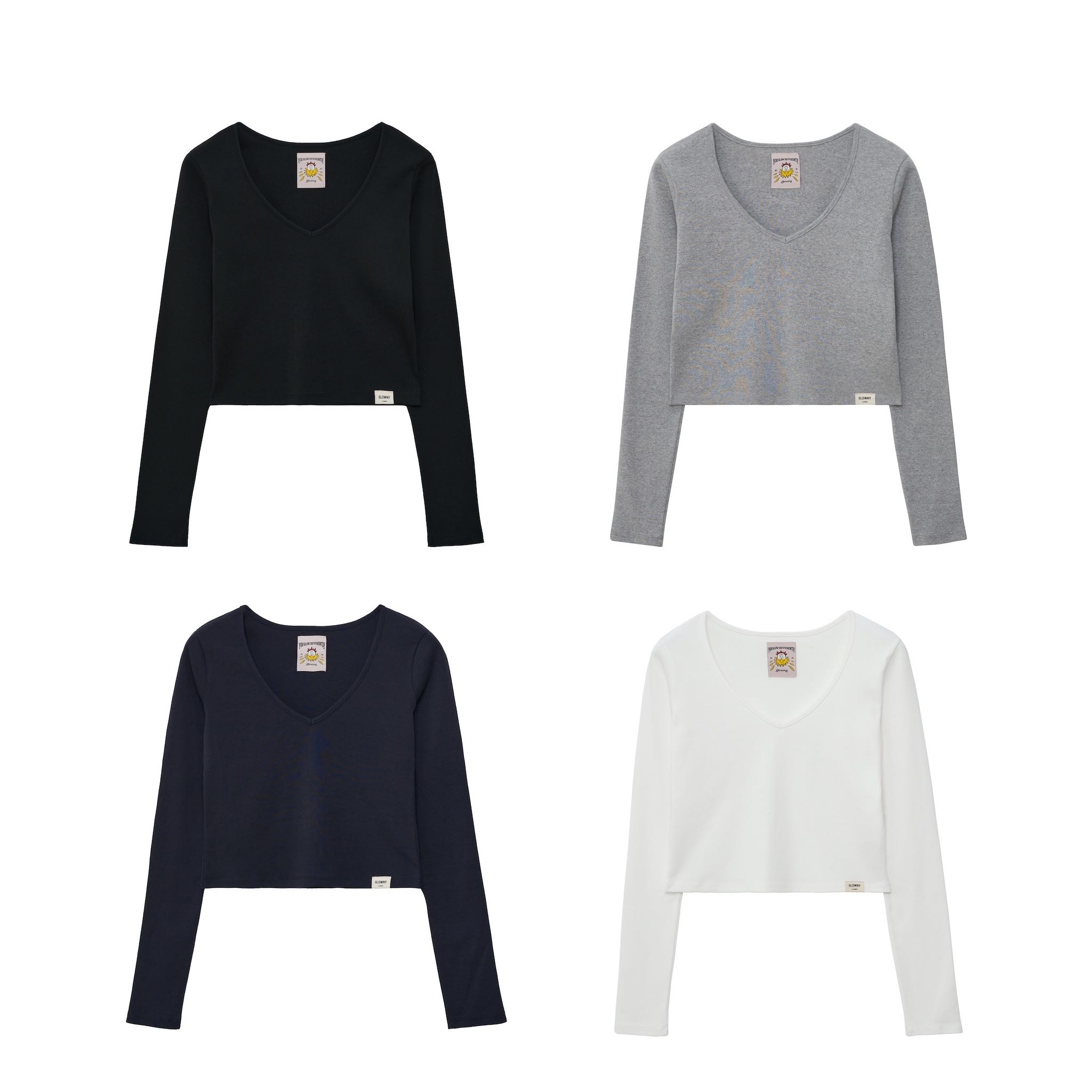 (PRE,รวมส่ง) G CLASSIC V NECK LONG SLEEVE /GLOWNY