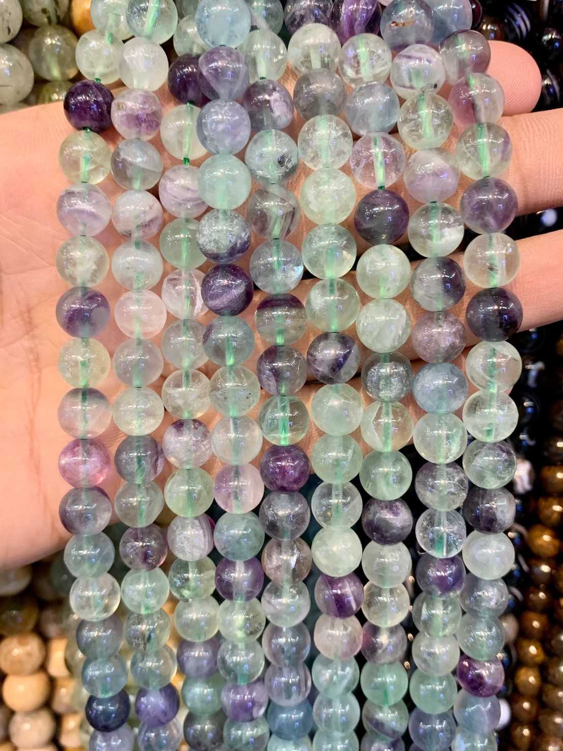 ฟลูออไรด์ (Fluorite) ทรงกลม เส้นยาว