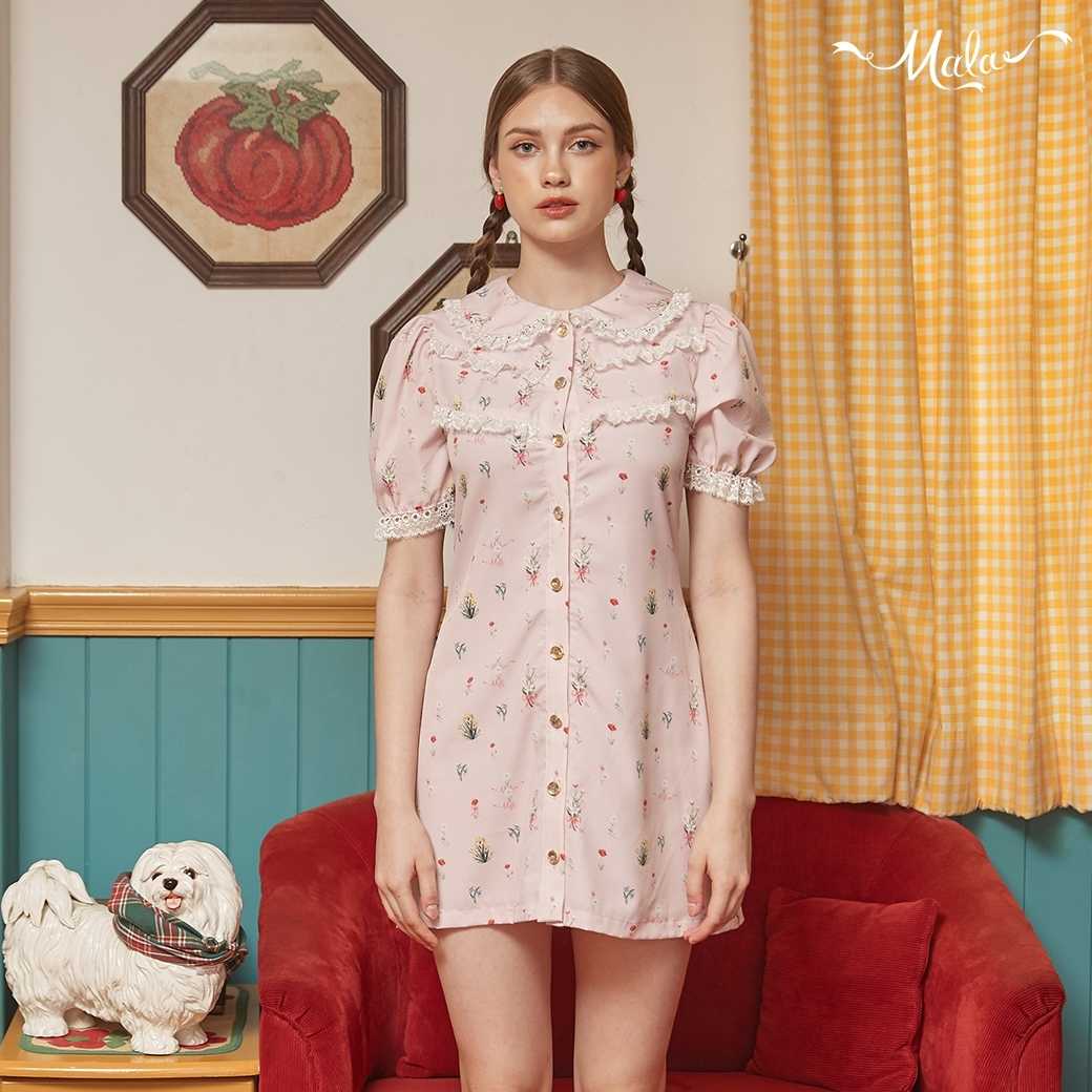 Liana dress - Malabrand SS23 M05 เดรสสั้นพิมพ์ลาย