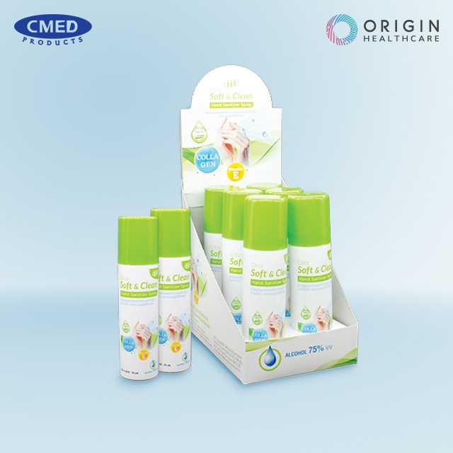 CERA Soft & Clean Hand Sanitizer Spray 6X70ML