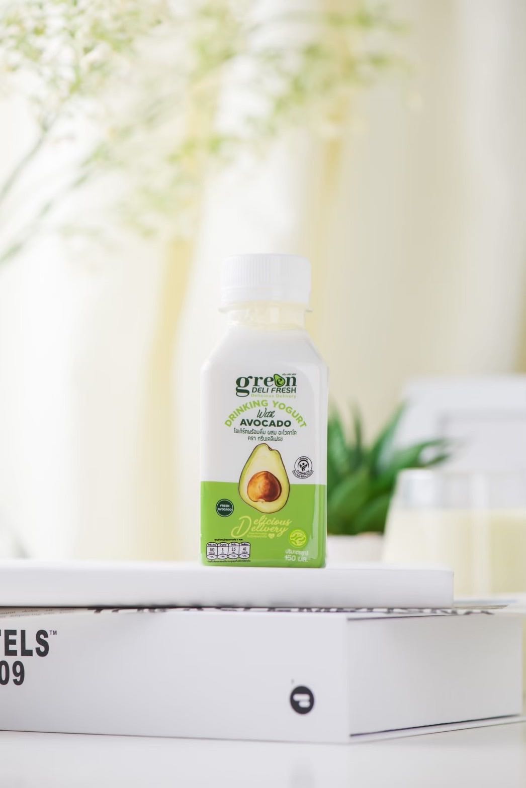 โยเกิร์ตโพรไบโอติกส์พร้อมดื่มผสมอะโวคาโด Green Deli Fresh (30 ขวด)