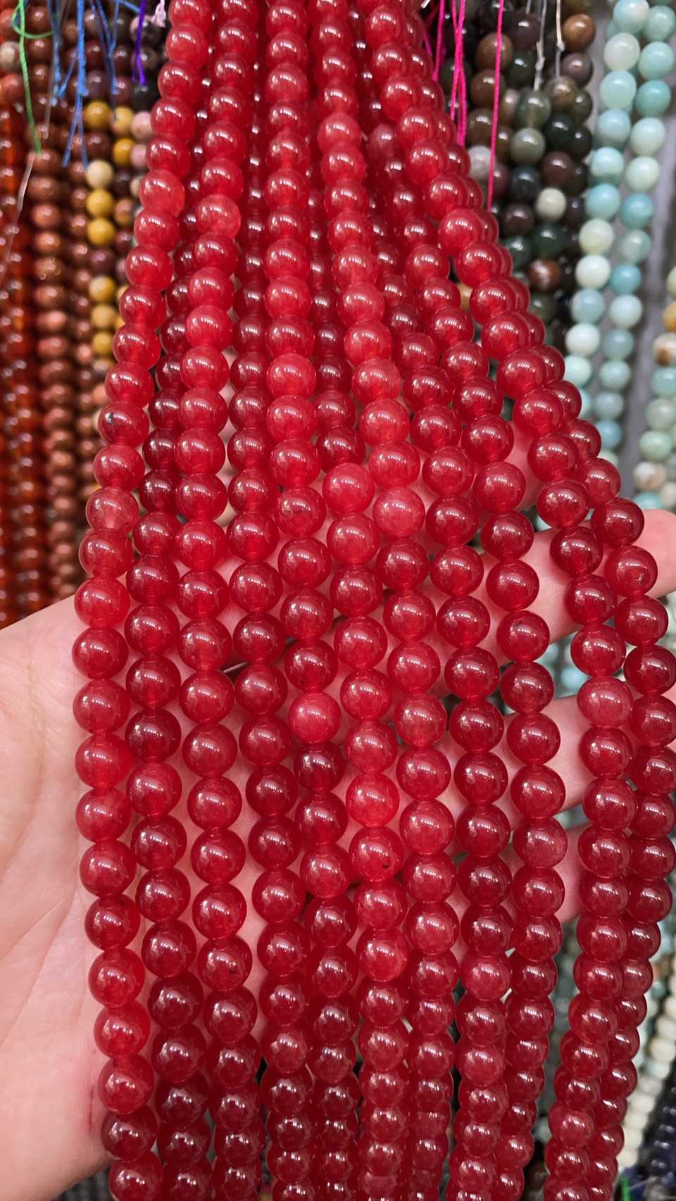 ทับทิม อัฟกานิสถาน (Afghanistan Ruby) ทรงกลม เส้นยาว
