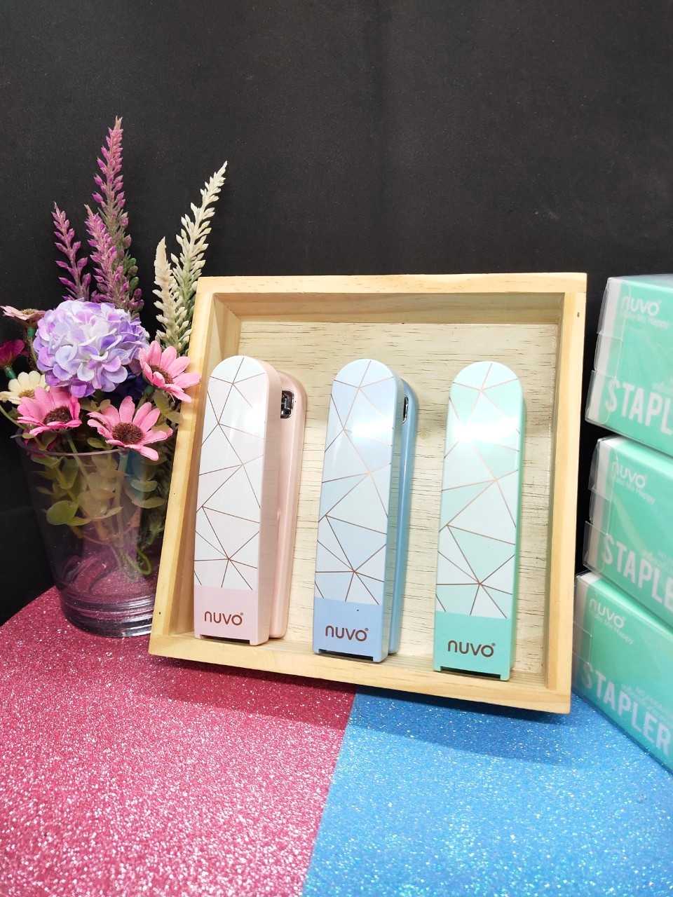 เครื่องเย็บกระดาษ No.24/6&26/6 NUVO รุ่น 0402F  สีพาสเทล