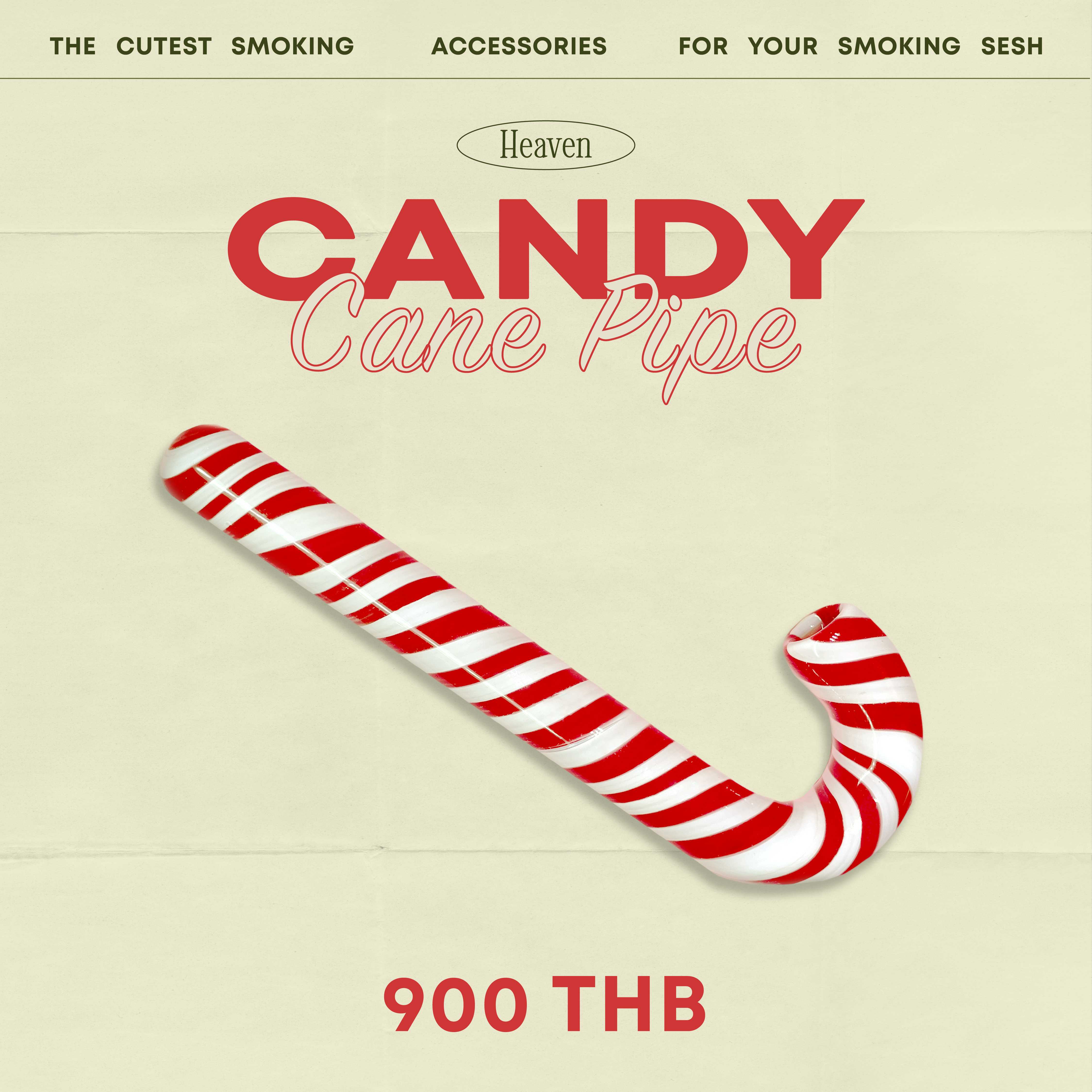 Candy cane pipe
