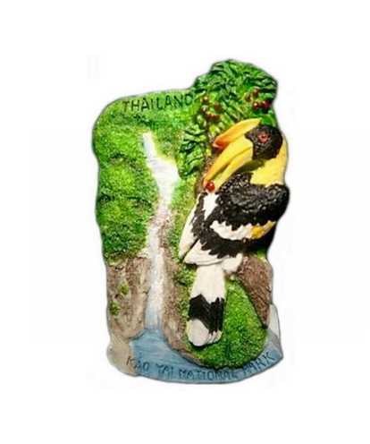 แม่เหล็กติดตู้เย็น เขาใหญ่ (นกเงือก) Khao Yhai (Hornbill) Souvenir Resin 3D Fridge Magnet