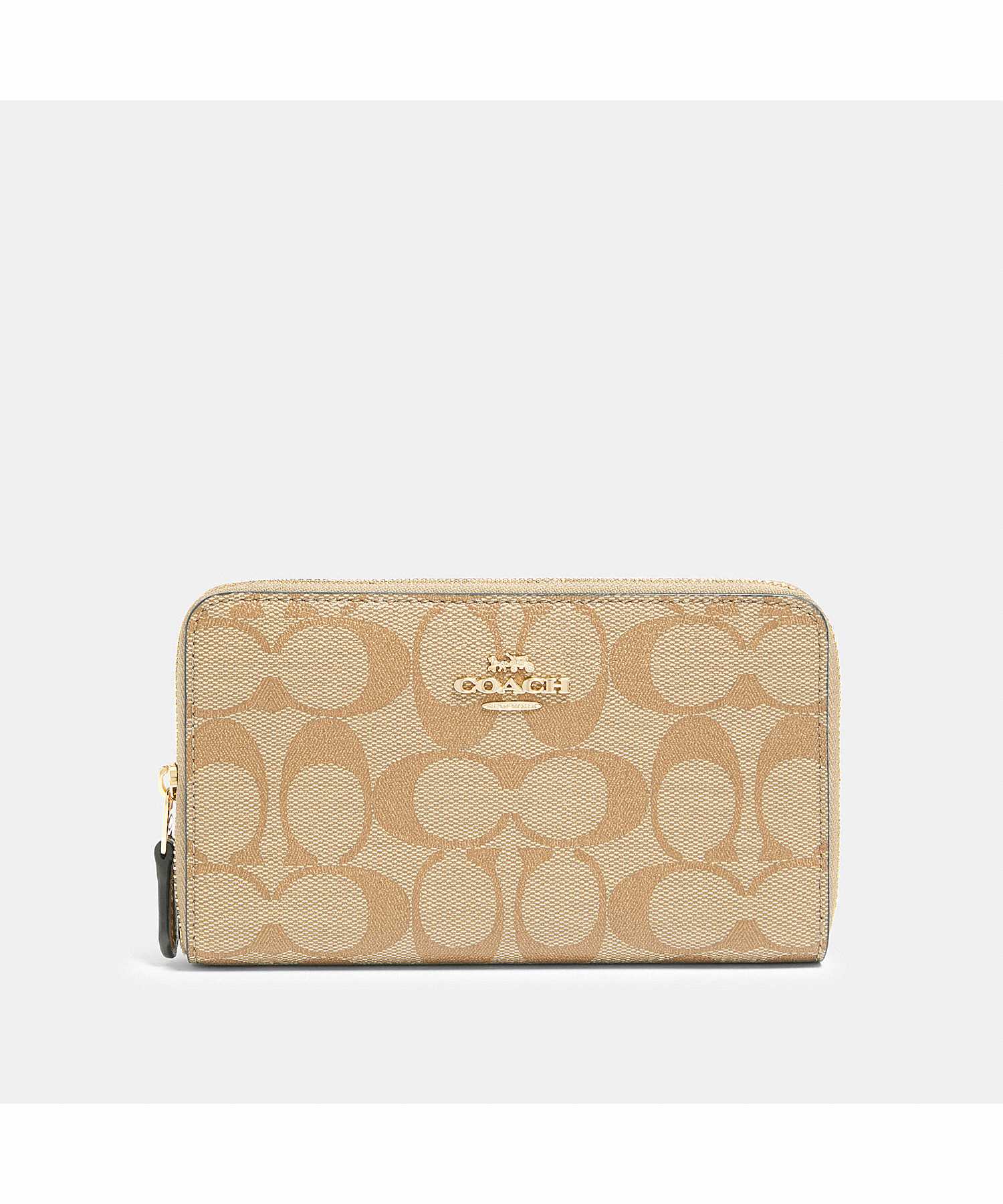 COACH MEDIUM ID ZIP WALLET IN SIGNATURE CANVAS 88913 IMDQC