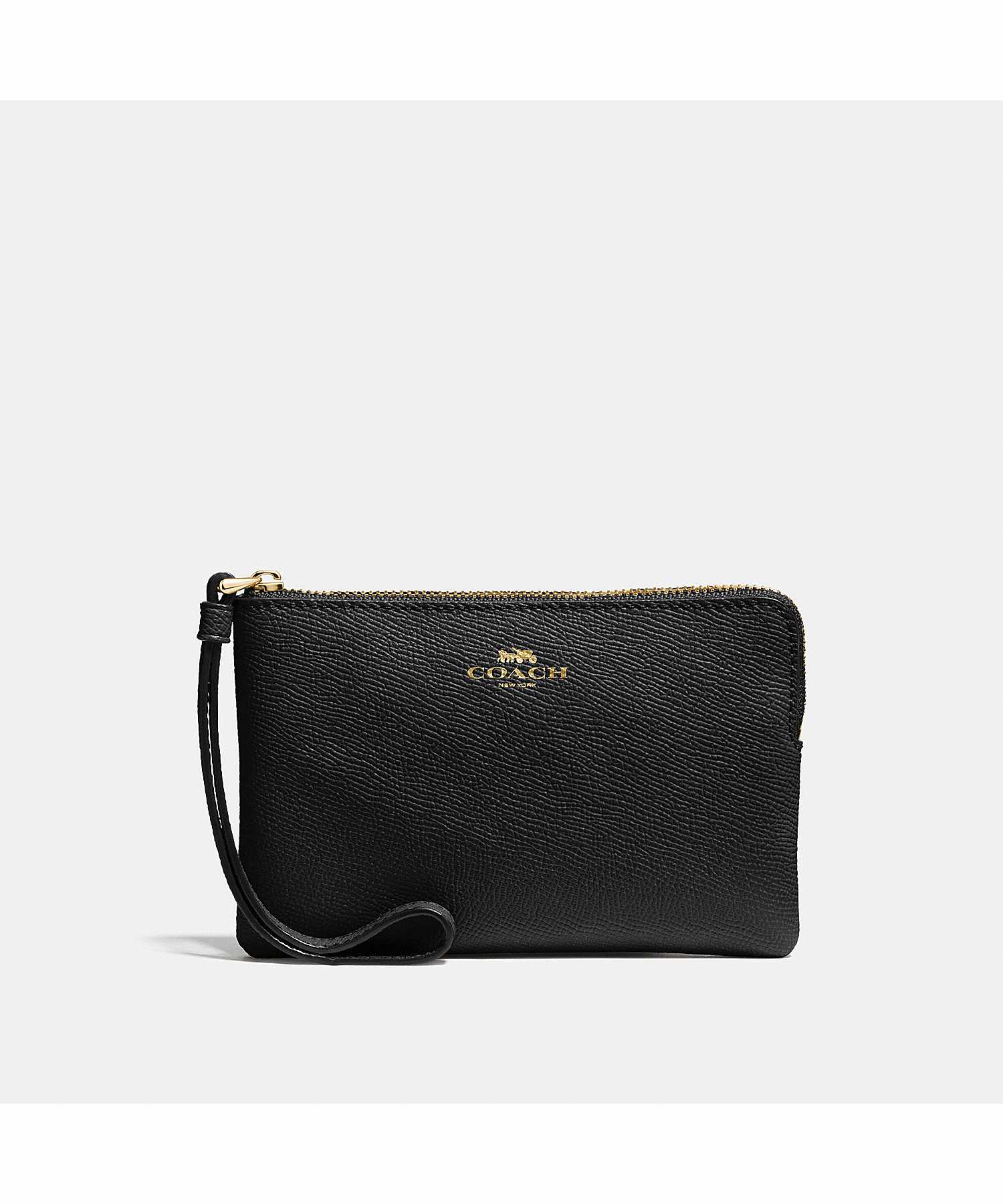 COACH CORNER ZIP WRISTLET 58032 IMBLK