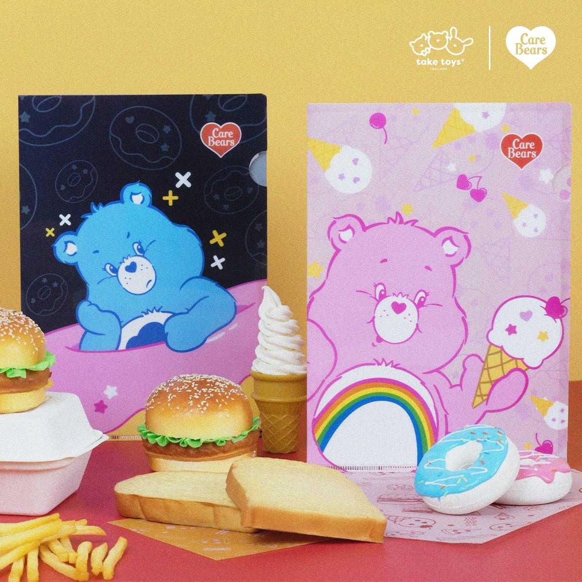 แฟ้มใส่เอกสาร ขนาด A4-Care Bears Snack Attack collection