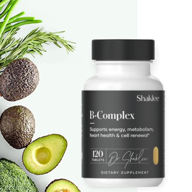 วิตามินบีรวม 8 ชนิด ยี่ห้อแชคลีย์ (Shaklee B Complex) 120 เม็ด