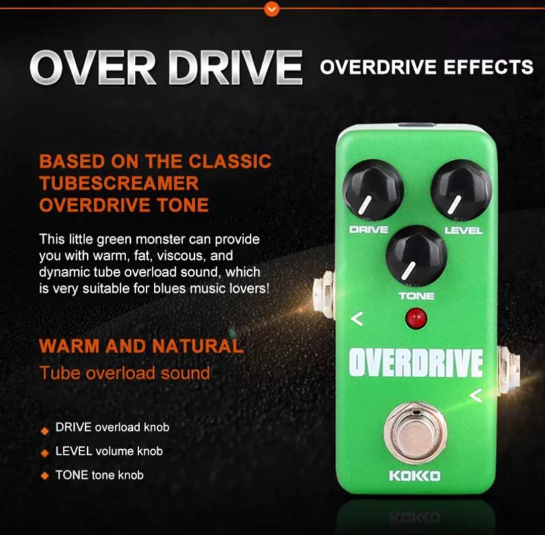 KOKKO-FOD3  Overdrive เอฟเฟคกีต้าร์ไฟฟ้าเสียงแตก 