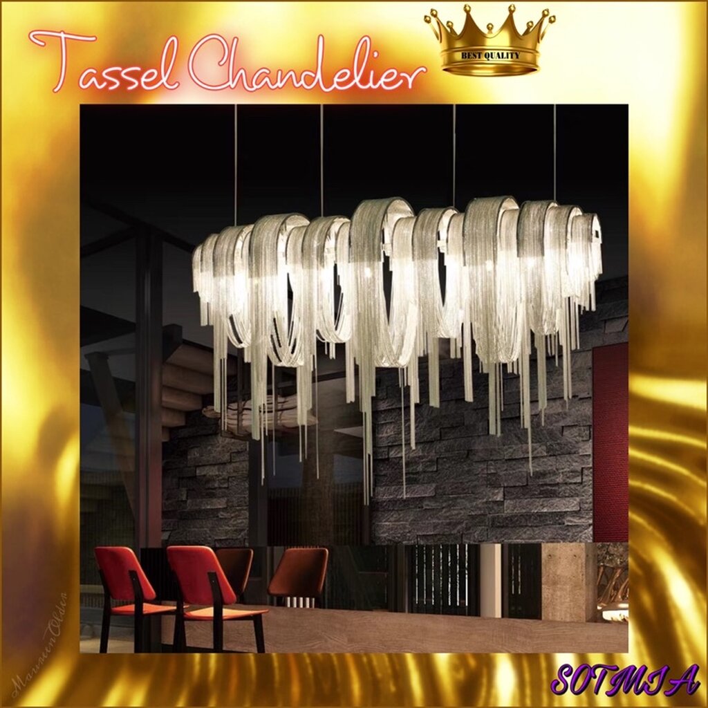 CT119A047 SOTMIA #แชนเดอเรีย CHANDELIER แชนเดอเรียพู่ Tassel chandelier โคมไฟ led โคมไฟโมเดิล โคม...