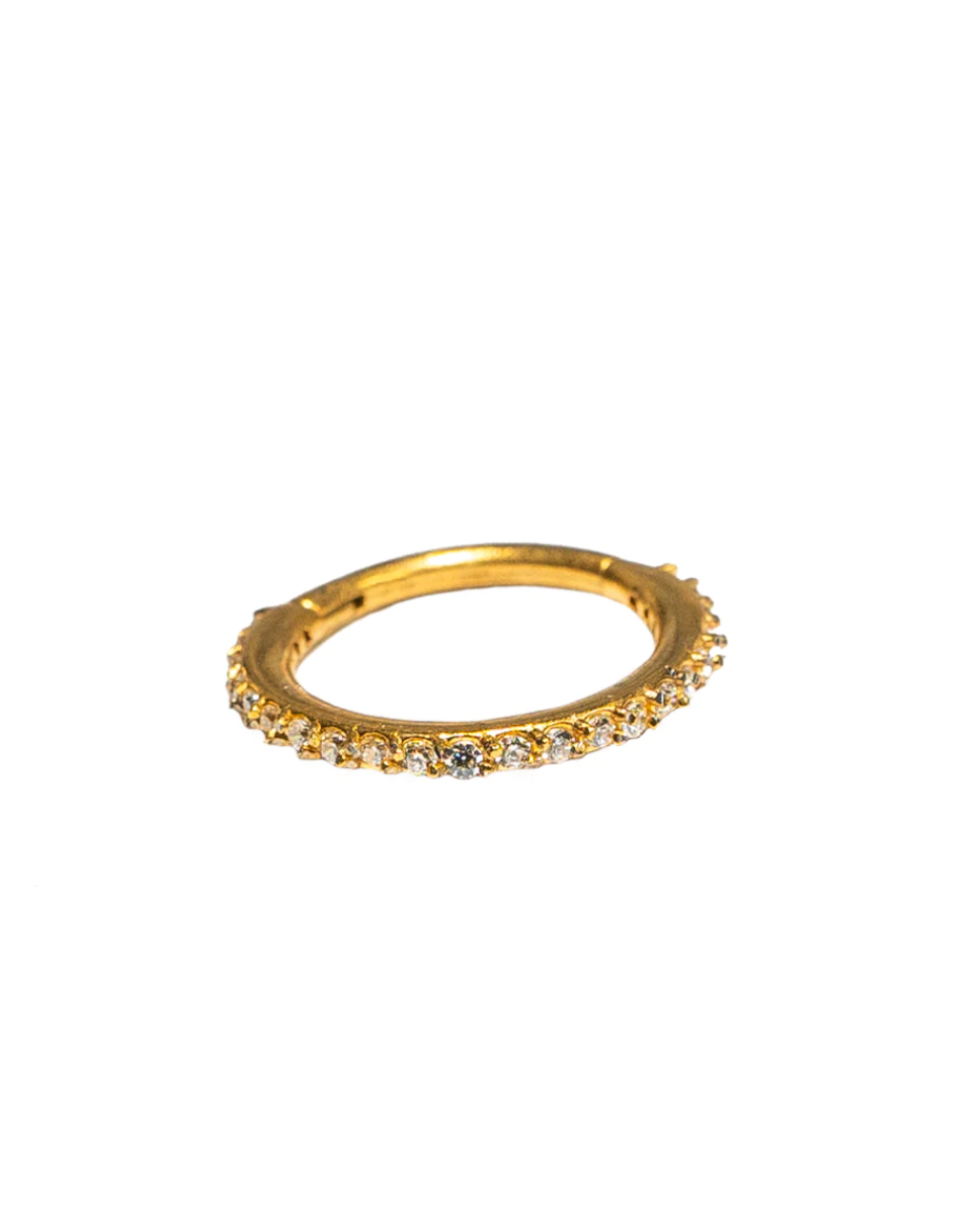 10MM PAVE HOOP