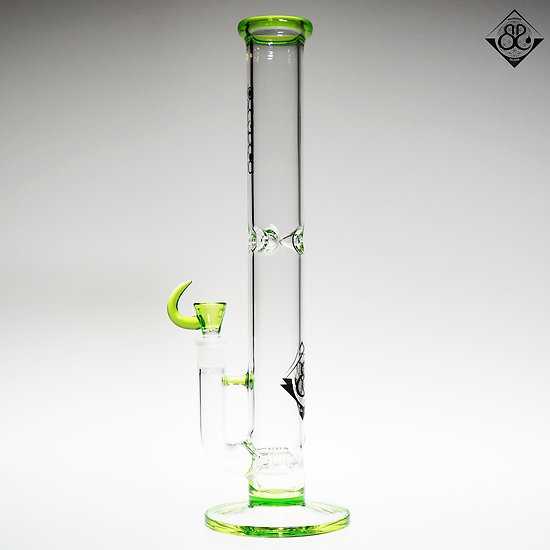 18inches 7mm Grass Green X3 Inline Perc Stemless bong