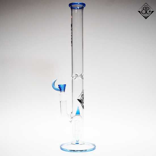 20inches Blue 4arms Perc Straight Bong