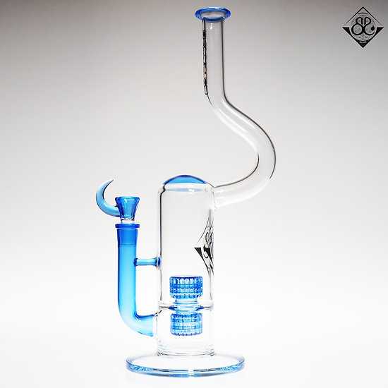 Blue Double Matrix Perc Bent Neck
