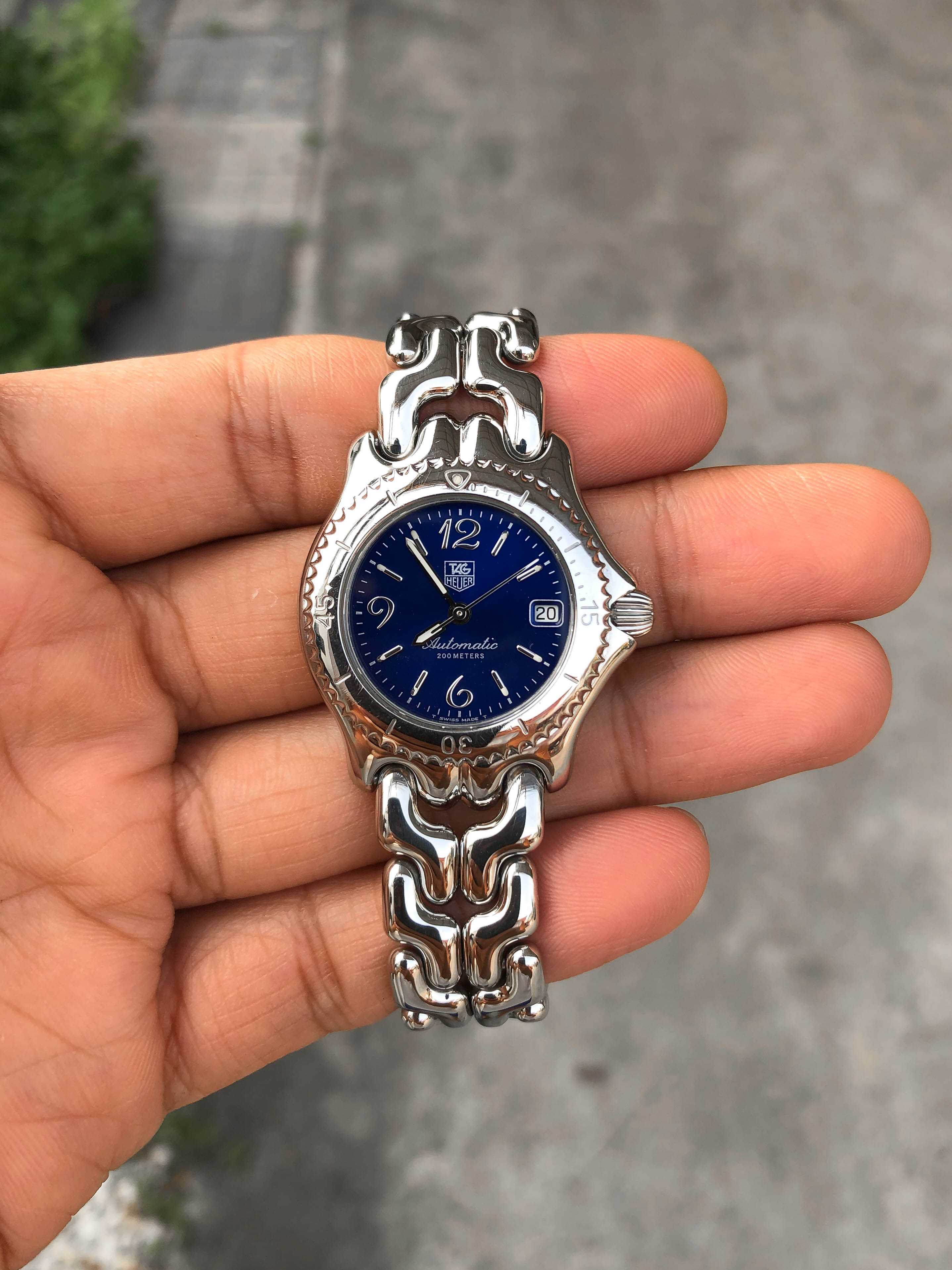 Tag Heuer ก้างปลา Lady Size Automatic หน้าน้ำเงิน