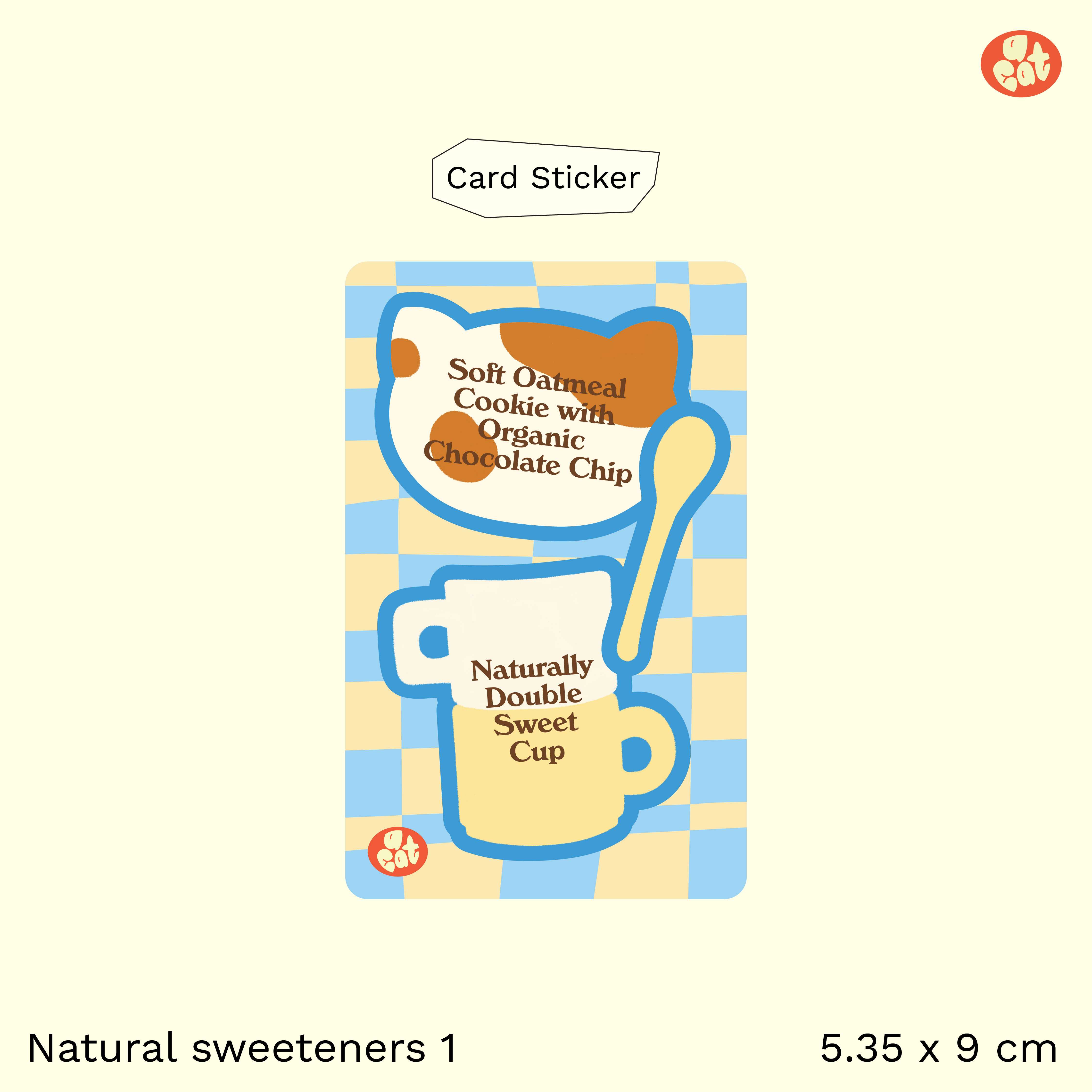 Card sticker - Natural sweeteners 1