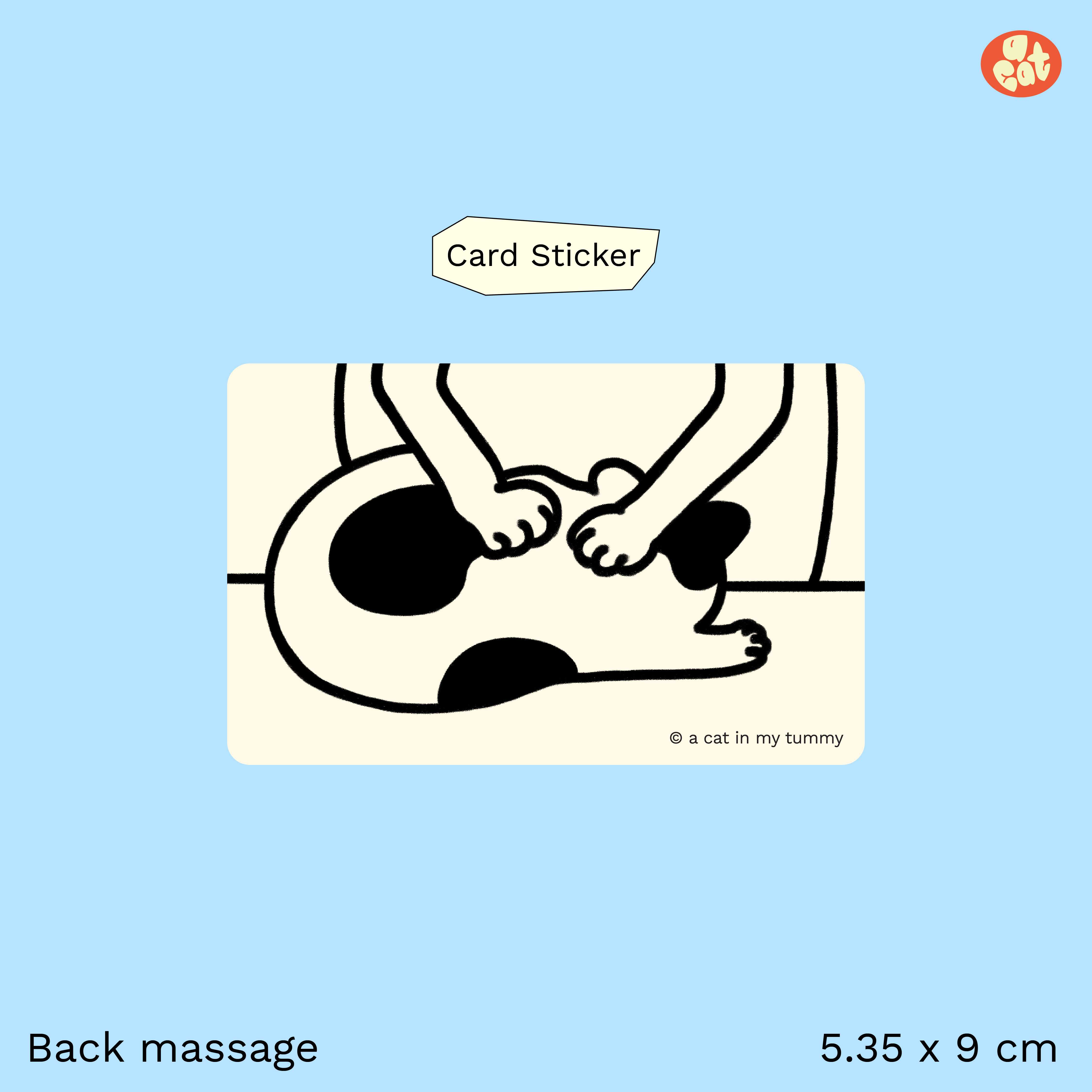 Card sticker - Back massage