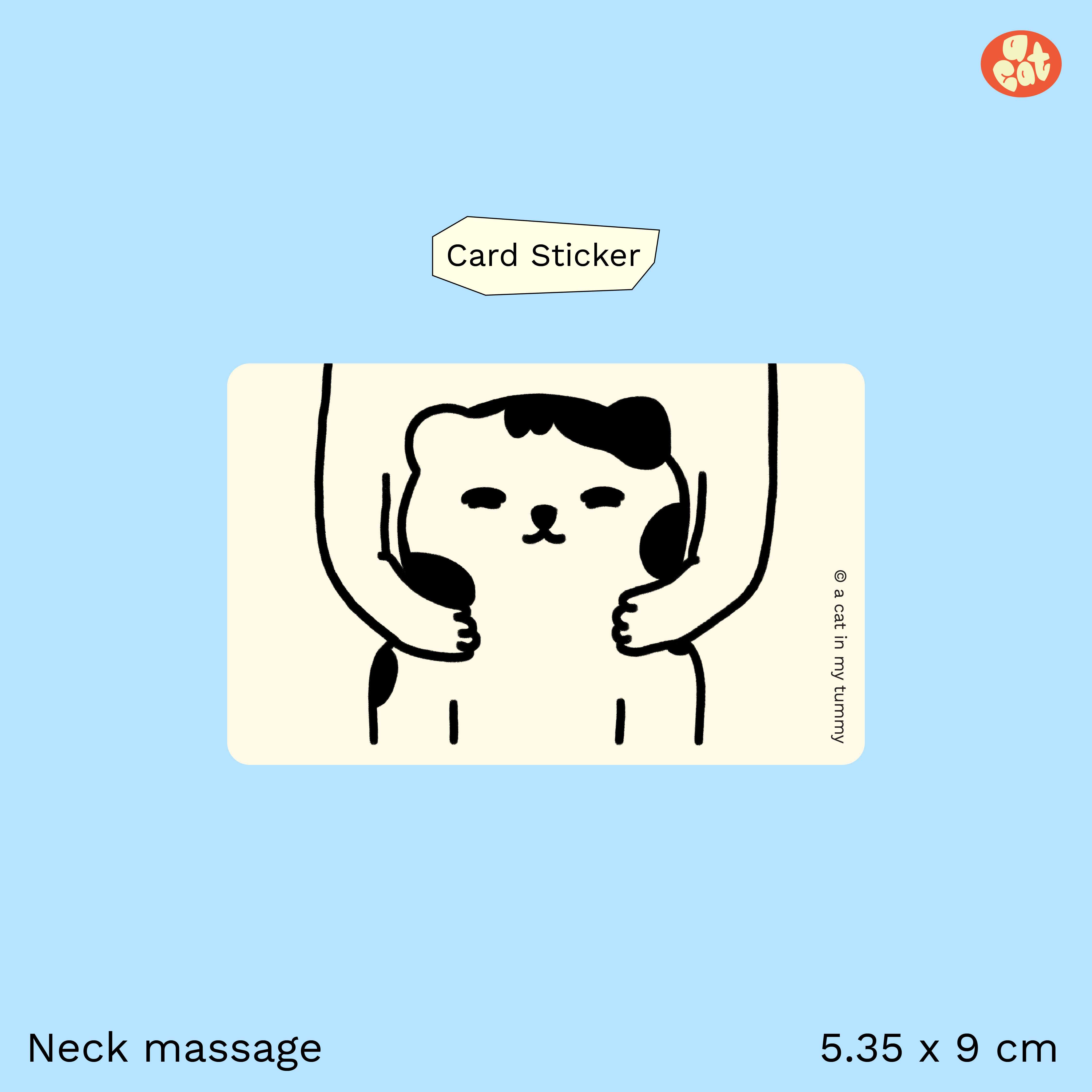 Card sticker - Neck massage