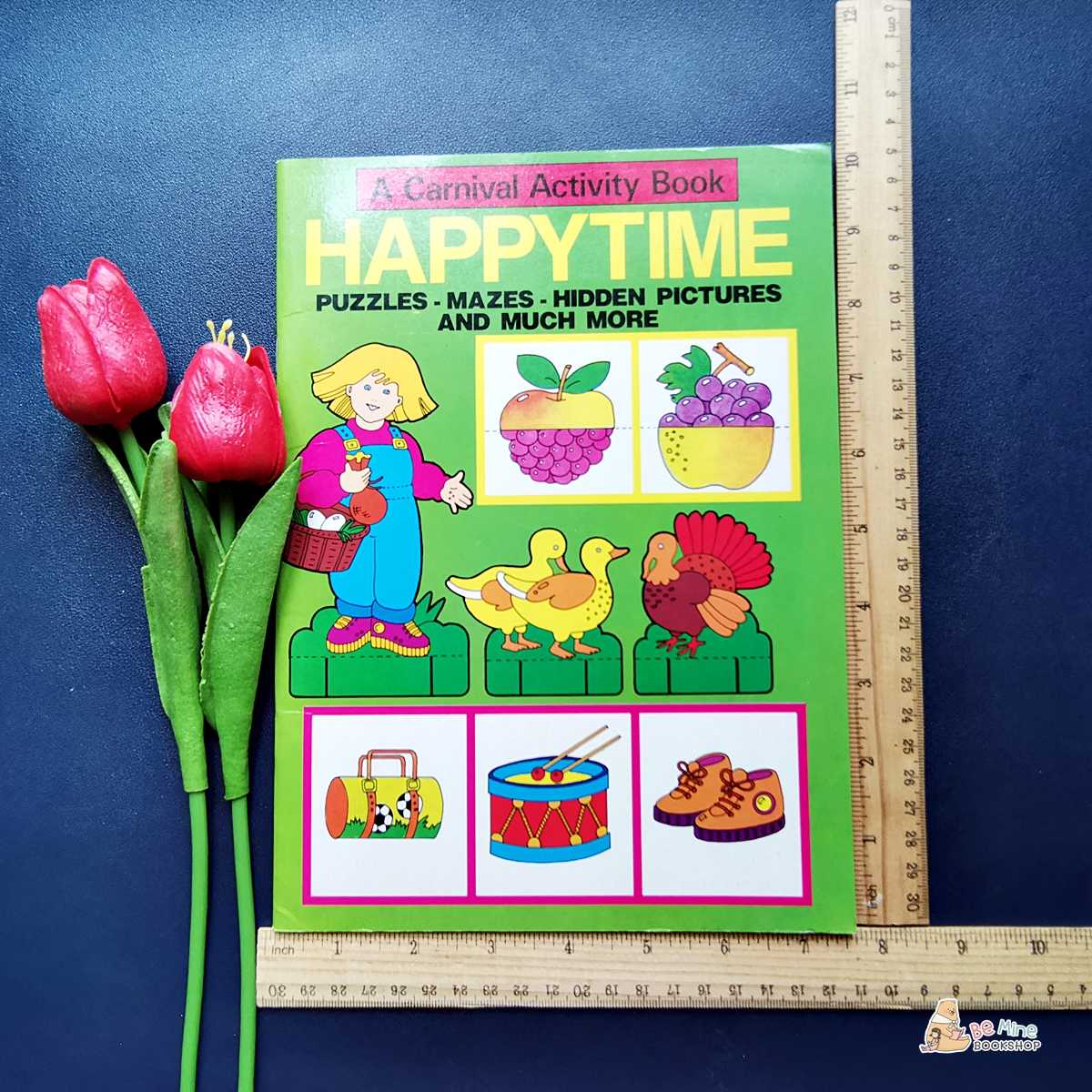 หนังสือกิจกรรมสำหรับเด็ก ║Happytime Activity Book║มือสอง ปกอ่อน 📌กระดาษเหลืองนิดหน่อย