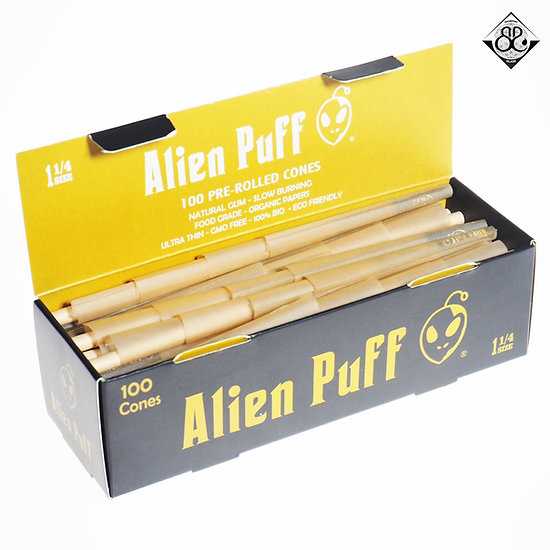 Alien Puff - x100 Pre-Rolled Cones 1 1/4 Size