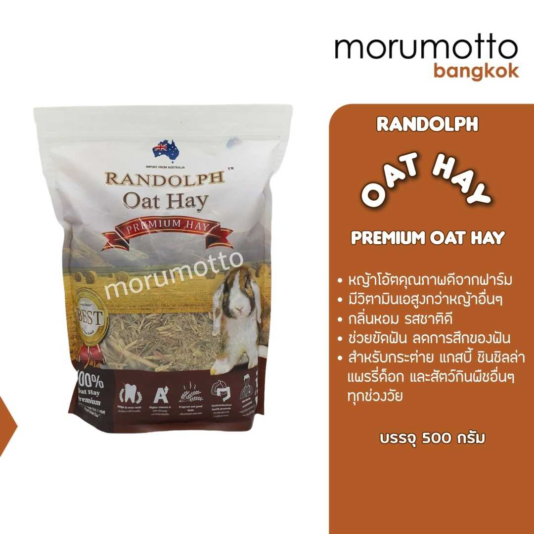 RANDOLPH Oat Hay Premium หญ้าโอ๊ต เกรดพรีเมี่ยมจากออสเตรเลีย (500 กรัม)