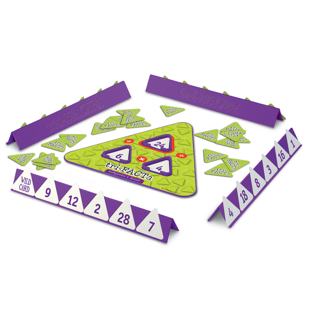 [อายุ 8+] เกมปริศนาสามเหลี่ยมคูณหาร (tri- FACTa Multiplication Division Game) [Learning Resources]